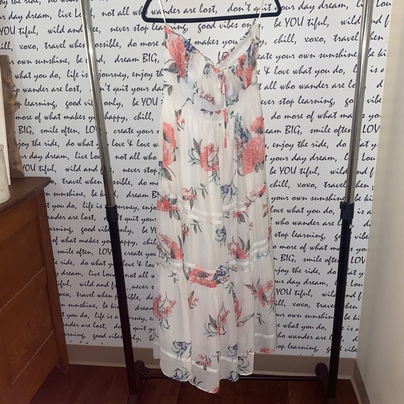 The Somerset Strapless Chiffon Midi Dress - Picture 4 of 9